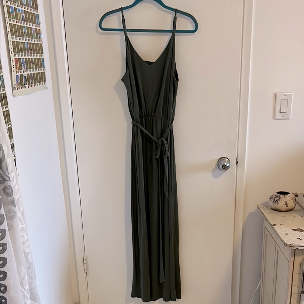 Elegant Green Maxi Dress